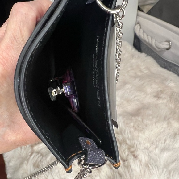 ALEXANDER MCQUEEN DENIM PHONE CASE ON CHAIN - Picture 11 of 12